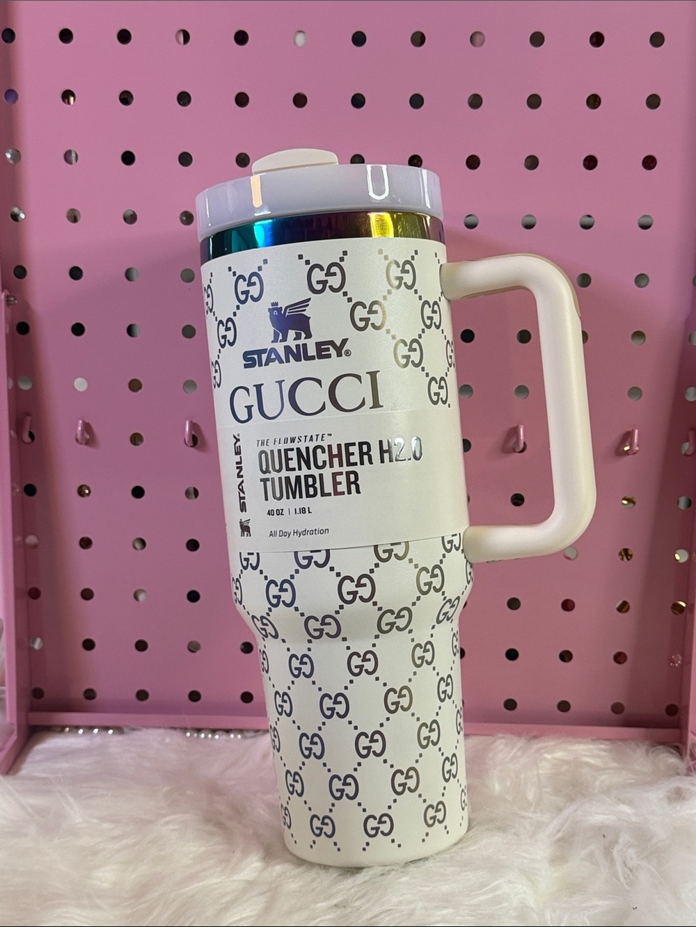 CUSTOM STANLEY CUP 40oz CREAM